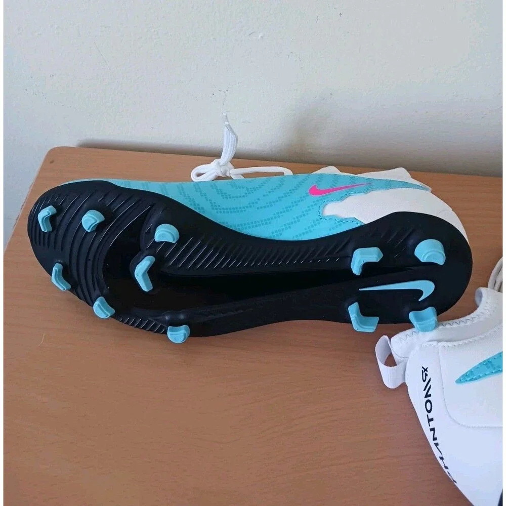 Nike Phantom GX Academy Youth Soccer Cleats 6Y Blue Pink White DD9563-446